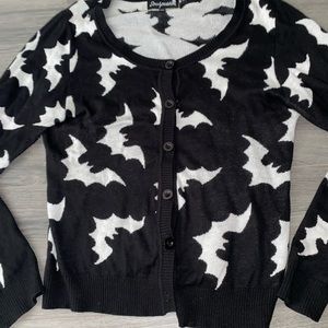 Sourpuss bat cardigan